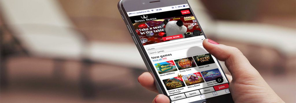 Mobile app and mobile casino 